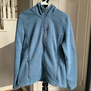 Prana blue zip up hoodie